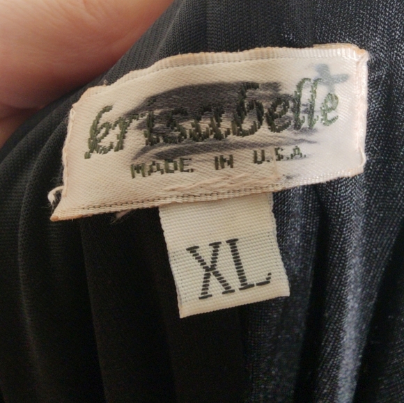 Vintage Elegant Black Faux Fur Trim XL - Picture 3 of 6